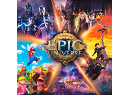 UNIVERSAL - 1 Day Base PLUS 1 Day Universal Epic Universe Ticket - (Com data agendada)